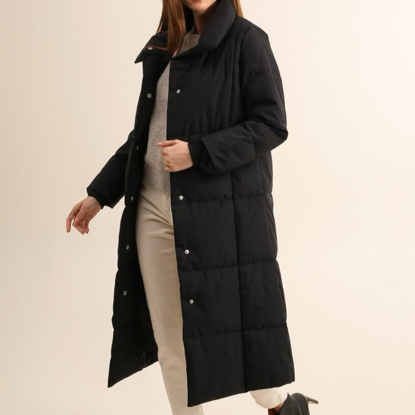 "Women's Long Hooded Coat"