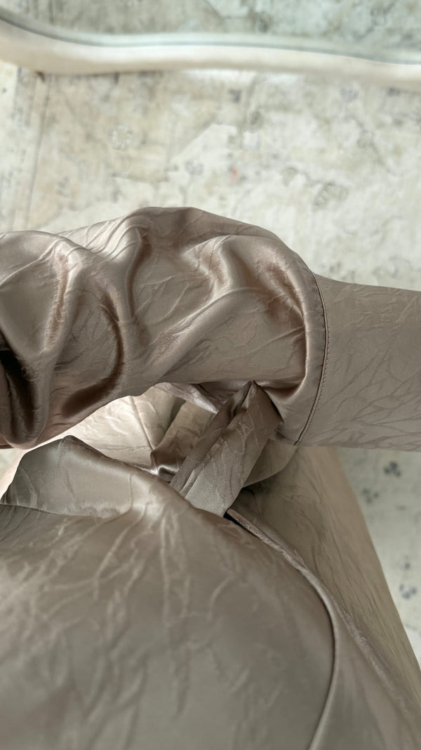 Satijnen Maxi Jurk met Lint